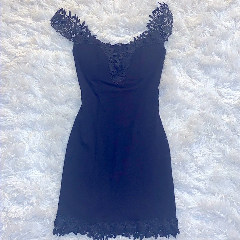 Black mini dress